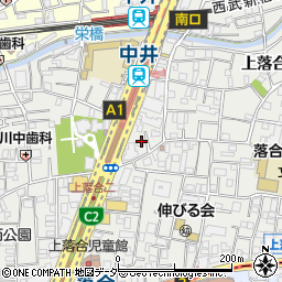 東京都新宿区上落合2丁目22-2周辺の地図