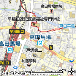 TCB東京中央美容外科　高田馬場院周辺の地図