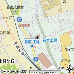 韮崎公共職業安定所周辺の地図