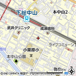 千葉県船橋市本中山3丁目12-5周辺の地図