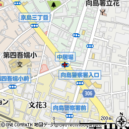 中居堀周辺の地図