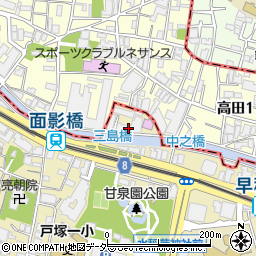 エド・コモン西早稲田周辺の地図