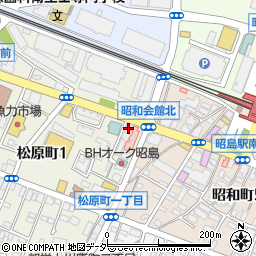 青梅信用金庫昭島支店周辺の地図