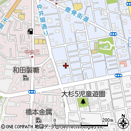 東京都江戸川区松本1丁目1-19周辺の地図