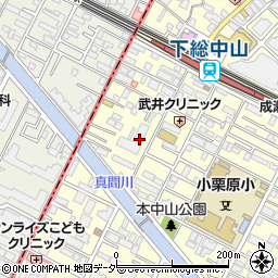 千葉県船橋市本中山3丁目23-7周辺の地図
