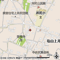 山梨県甲州市塩山上井尻672-14周辺の地図