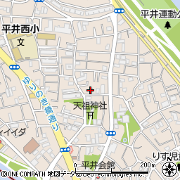 江戸川平井七郵便局 ＡＴＭ周辺の地図