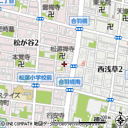 東京都台東区松が谷2丁目11-8周辺の地図