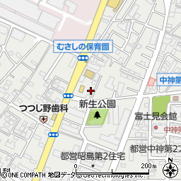 東京都昭島市中神町1293-9周辺の地図