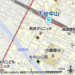 千葉県船橋市本中山3丁目19-3周辺の地図