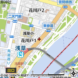 東京都台東区花川戸周辺の地図