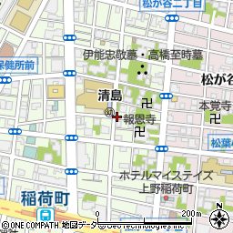 東京都台東区東上野6丁目周辺の地図
