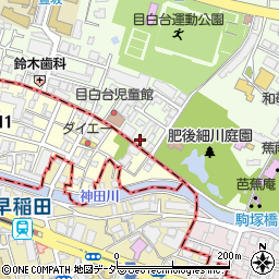 東京都文京区目白台1丁目4-13周辺の地図