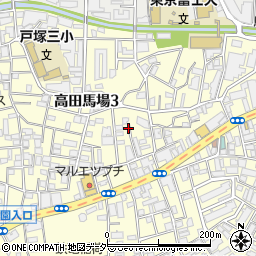 スカイコーポ_akippa駐車場周辺の地図