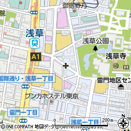 東京都台東区浅草2丁目4周辺の地図