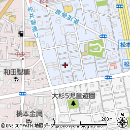 東京都江戸川区松本1丁目5周辺の地図