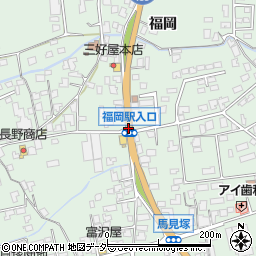 駅入口周辺の地図