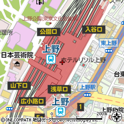 アインズ＆トルペ　エキュート上野店周辺の地図