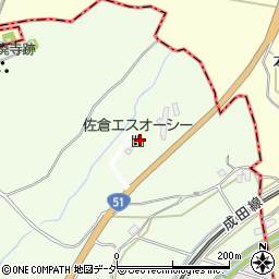 佐倉エスオーシー株式会社周辺の地図