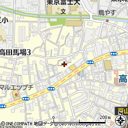 高田馬場３丁目住宅周辺の地図
