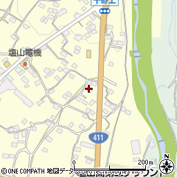 山梨県甲州市塩山千野343周辺の地図