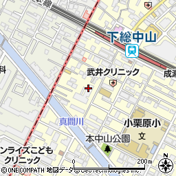 千葉県船橋市本中山3丁目23周辺の地図