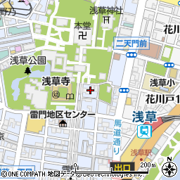 茶和々　浅草店周辺の地図