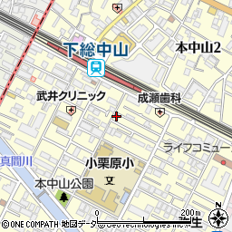 千葉県船橋市本中山3丁目12-10周辺の地図