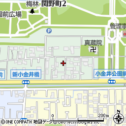 東京都小金井市関野町2丁目3-18周辺の地図