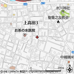 上高田教会周辺の地図