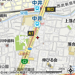 東京都新宿区上落合2丁目22-12周辺の地図