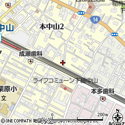 千葉県船橋市本中山2丁目4-21周辺の地図