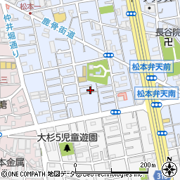 東京都江戸川区松本1丁目9-22周辺の地図