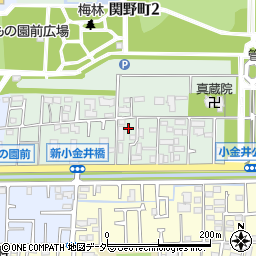 東京都小金井市関野町2丁目3-12周辺の地図
