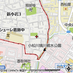 東京都葛飾区新小岩3丁目27-29周辺の地図
