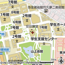 東京大学　本郷キャンパス周辺の地図