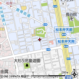 東京都江戸川区松本1丁目9-21周辺の地図