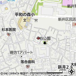 東京都中野区新井3丁目25周辺の地図