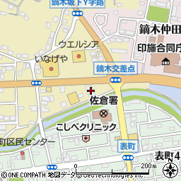 千葉県佐倉市鏑木町478-14周辺の地図