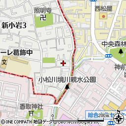 東京都葛飾区新小岩3丁目27-26周辺の地図