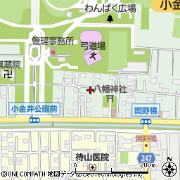 東京都小金井市関野町1丁目6-17周辺の地図