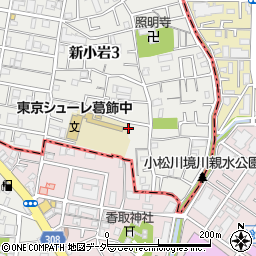 東京都葛飾区新小岩3丁目29-1周辺の地図