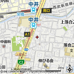 東京都新宿区上落合2丁目22-25周辺の地図