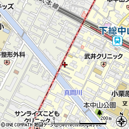 千葉県船橋市本中山3丁目24-14周辺の地図
