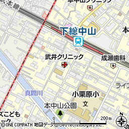 千葉県船橋市本中山3丁目19-18周辺の地図