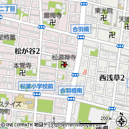 東京都台東区松が谷2丁目13-3周辺の地図
