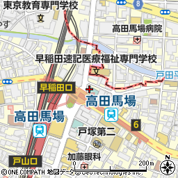 高田馬場駅前メディカルクリニック周辺の地図