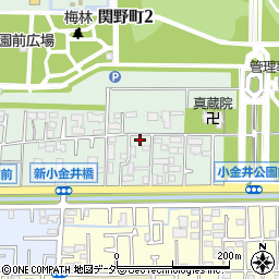 東京都小金井市関野町2丁目3-15周辺の地図