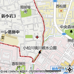 東京都葛飾区新小岩3丁目27-23周辺の地図