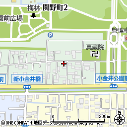 東京都小金井市関野町2丁目3-16周辺の地図